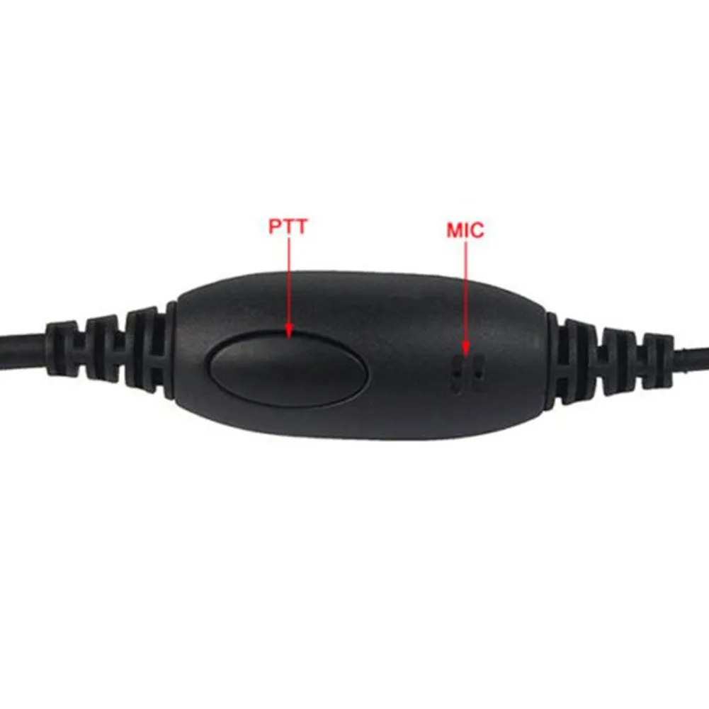 Эргономичный шлейф динамика крюк тангента прозрачная рация мягкий черный