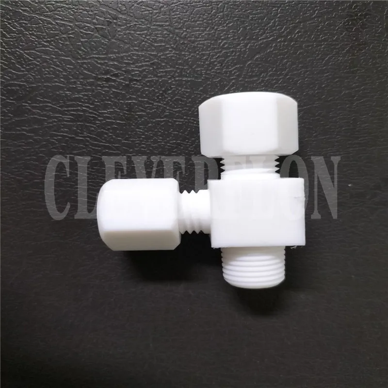 NPT1/4-1/4-1/4 Run Tee PTFE F4 фитинг | Канцтовары для офиса и дома