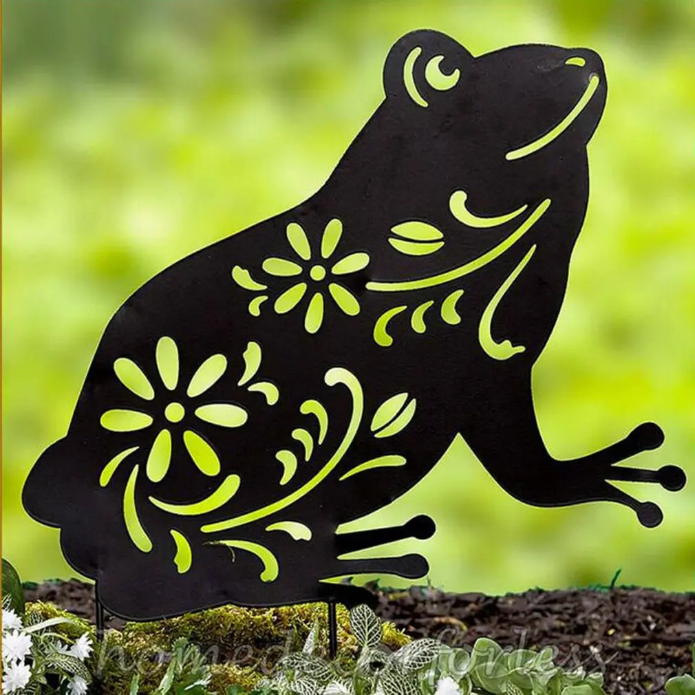 

Frog Art Back Garden Decoration Card Garden Insert Sign Acrylic Outdoor Lawn Insert Sign Garden Decorations Greeter