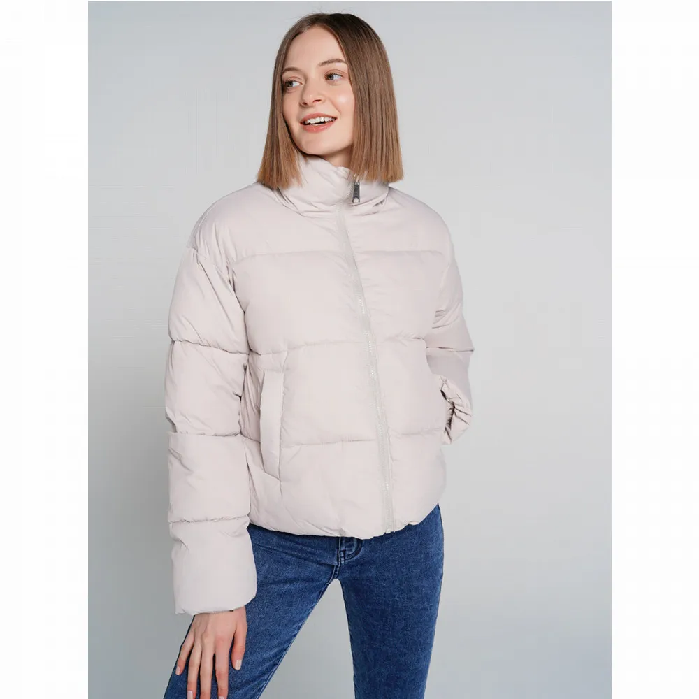 Куртка на синтепоне ТВОЕ женская светло серая FASHION