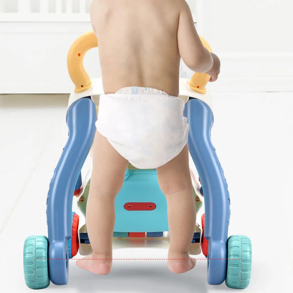 Baby Stroller Toys Newborn Walker Multifunctional Anti-rollover 8-16 Months Stand-to-sit Trolley Au6 | Мать и ребенок