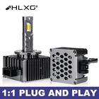 Автомобильная светодиодная фара HLXG 20000LM 6000K, D3S D1S, комплект для преобразования D1R, D2S, D3R, D4S, D4R, D2R, D5S, D8S, автомобисветодиодный светодиодная фара 90 Вт