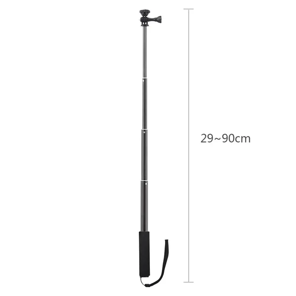 

Waterproof Frame Handheld Monopod Extendable Selfie Stick for DJI OSMO Action with Top 1/4 and Removable Long Screw