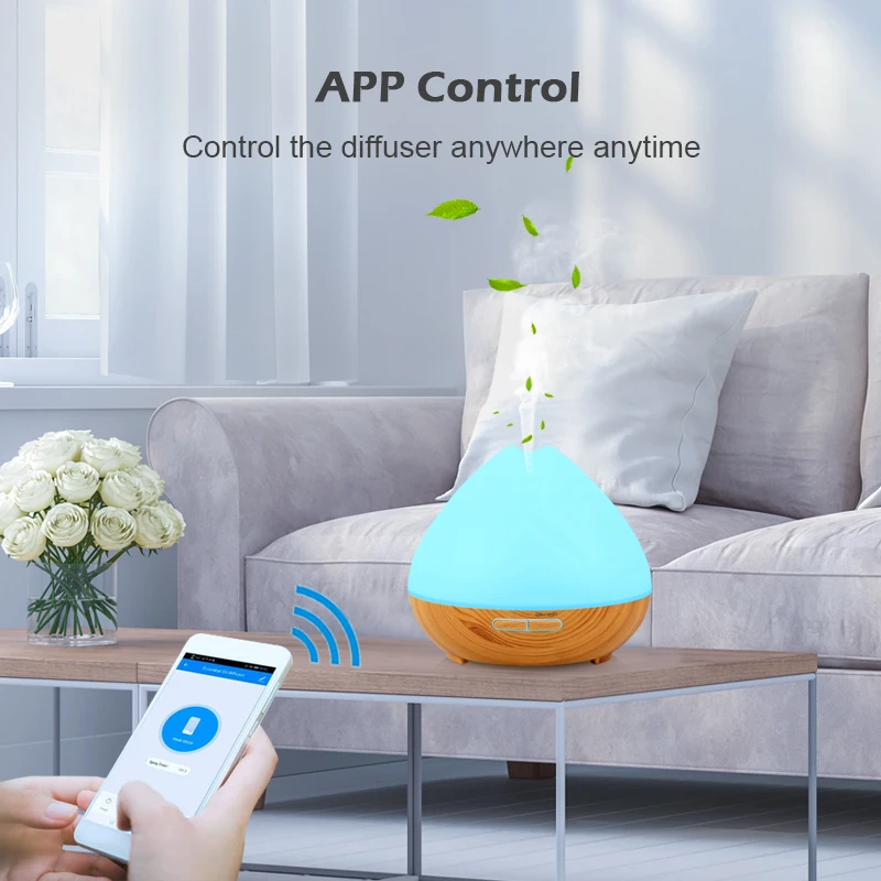 Alexa управление Tuya умный увлажнитель с RGB светильник беспроводное приложение