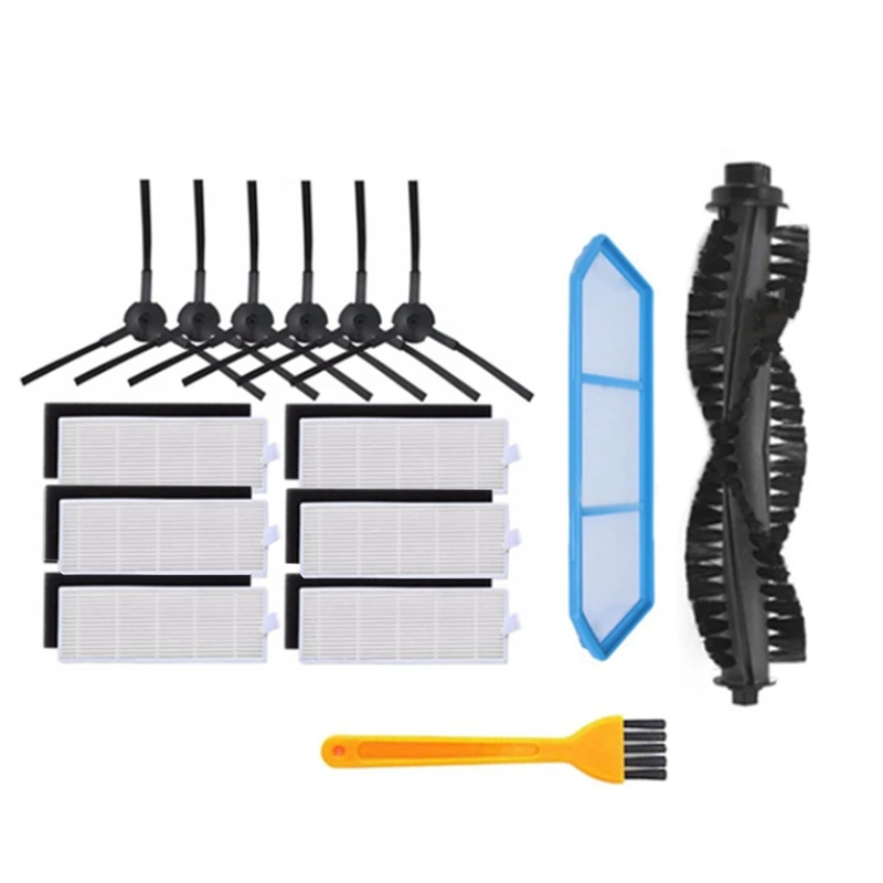 

TOP!-for Chuwi Ilife A4S A40 Robot Vacuum Cleaner Parts Kits Replacement Dust HEPA Filter Main Brush Side Brushes