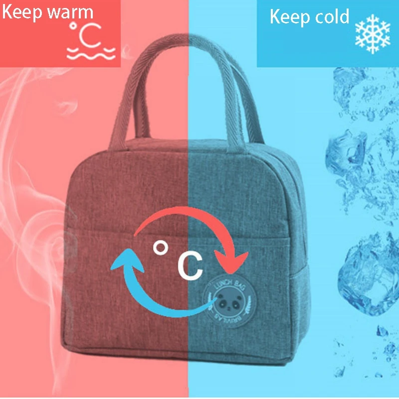 

Fresh Cooler Bags Waterproof Portable Zipper Thermal Lunch Bags for Women Convenient Lunch Box Tote Food Bags