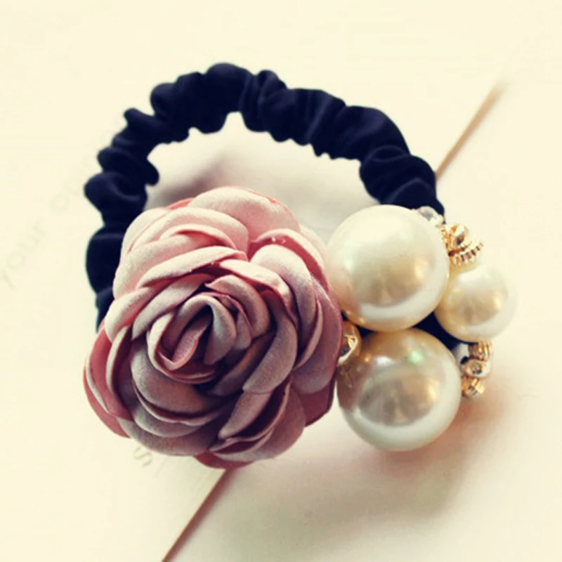 1 шт. Женская эластичная повязка для волос с искусственным жемчугом |