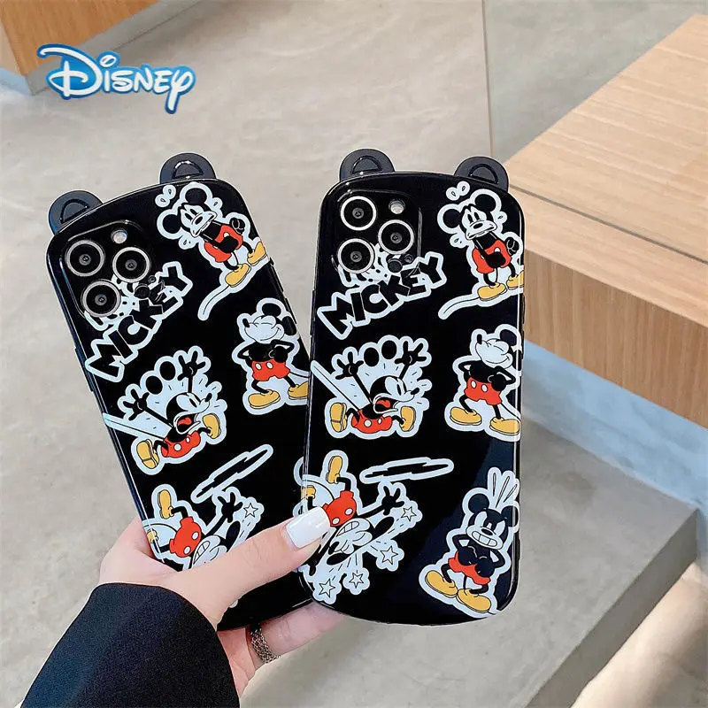 

Disney Mickey Cartoon Anime Phone Case for iPhone 13 12 11 Pro Max X XR 7 8 Plus SE Cute Funny Cellphone Protectiv Soft Cases