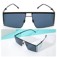 2021 new eye care sunglasses men women uv400 protection high quality fashion sun glasses alloy frame mirror double lens hl001