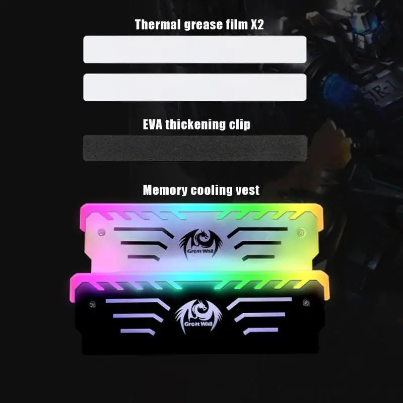 Настольная память теплоотвода охлаждающий зажим RGB светильник КА 6