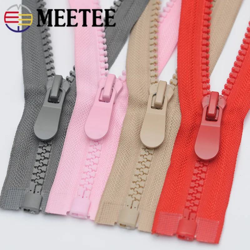 

Meetee 1 шт./2 шт. 100 см 8 # смоляная молния для пуховой куртки открытые молнии DIY пальто швейные молнии ремонтные аксессуары KY932