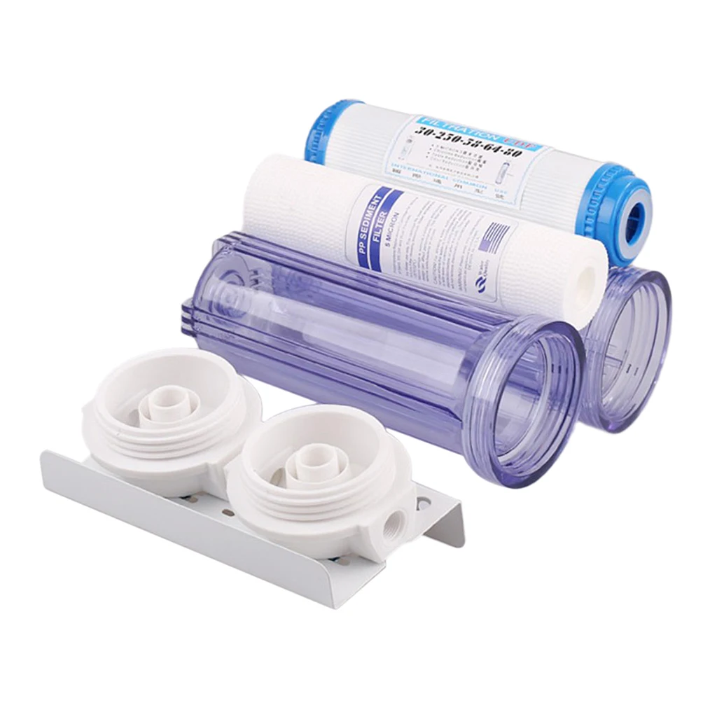 10 дюймовая Двухступенчатая система фильтрации воды с полипропиленовыми