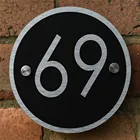 DIY Домашний номер, домашний алюминиевый композитный знак, таблички, дверной знак, персональная табличка, 2 размера