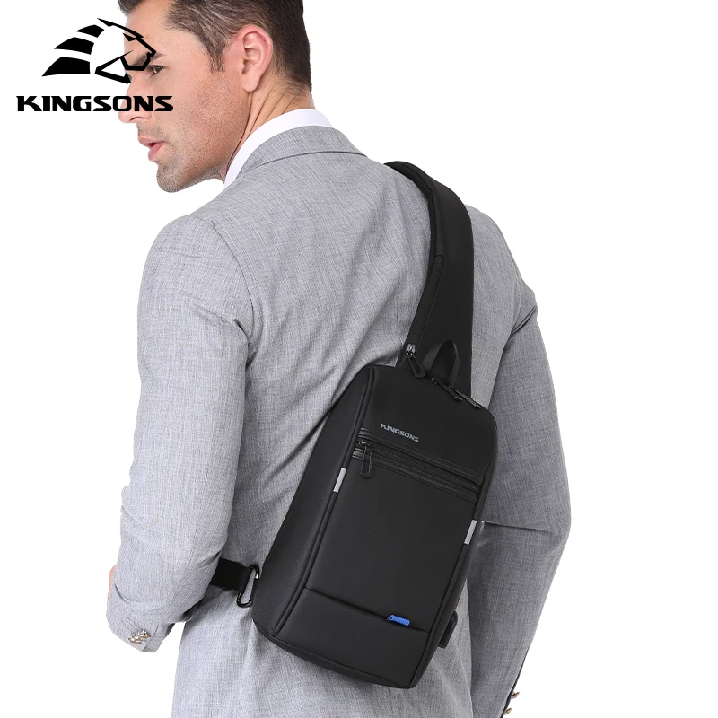 kingsons hot chest bag new anti thief crossbody bag water repellent shoulder bags 10 inch ipad fashion bags free global shipping
