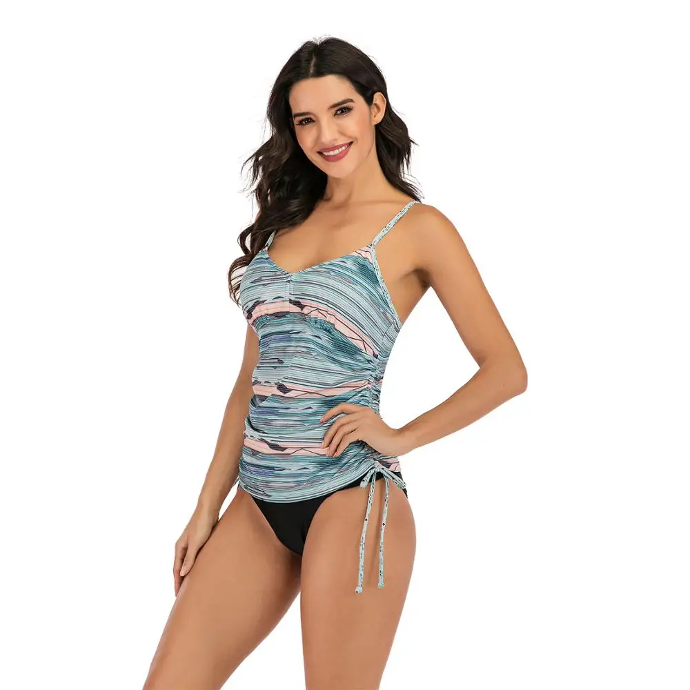 2020 Tankini Tummy Control Swimsuit Women Push Up Swimwear Plus Size Swimming Bathing Suits Bandage Beach Monokini XXXXL | Спорт и