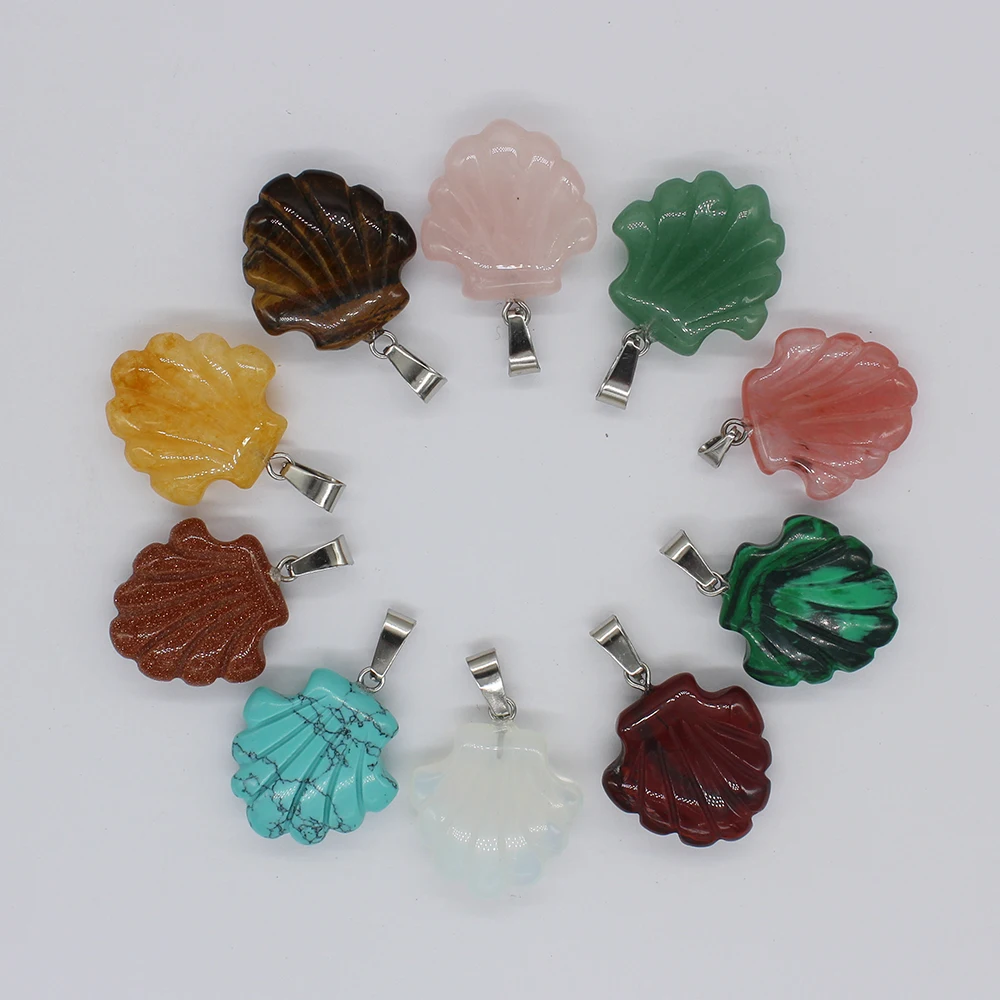 

Z new fashion mix and match natural stone carving flower necklace pendant, ornament pendant 10pcs free shipping TR-008