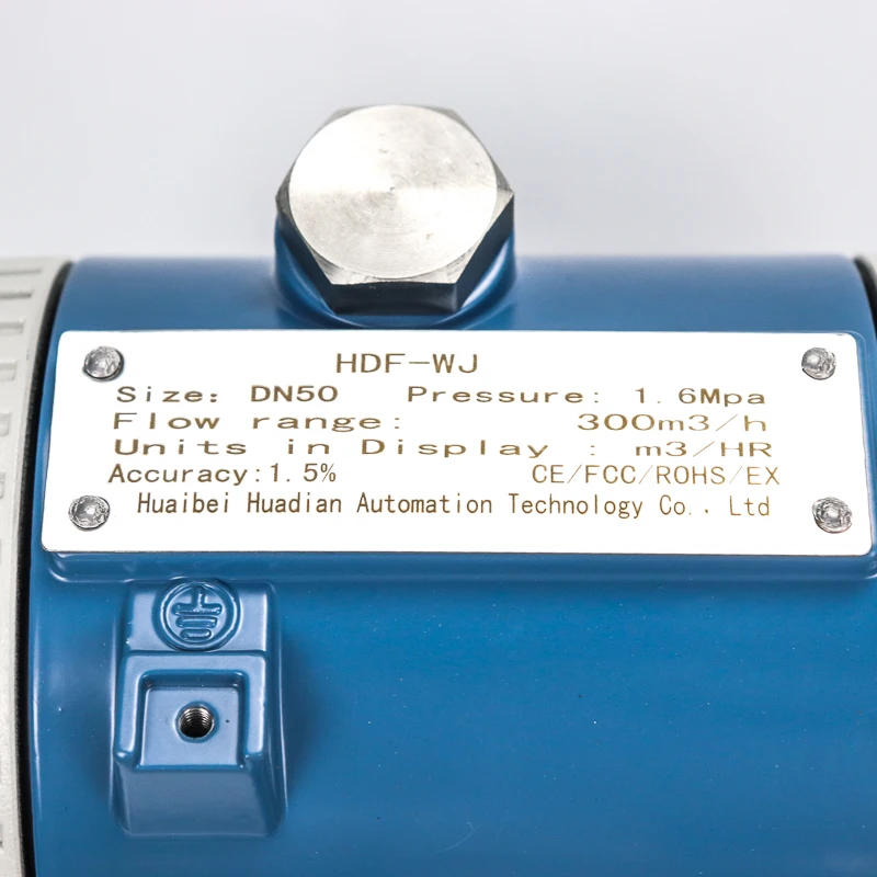DN50 pulse gas vortex flowmeter steam compressed air liquid natural metering DC24V without display | Инструменты