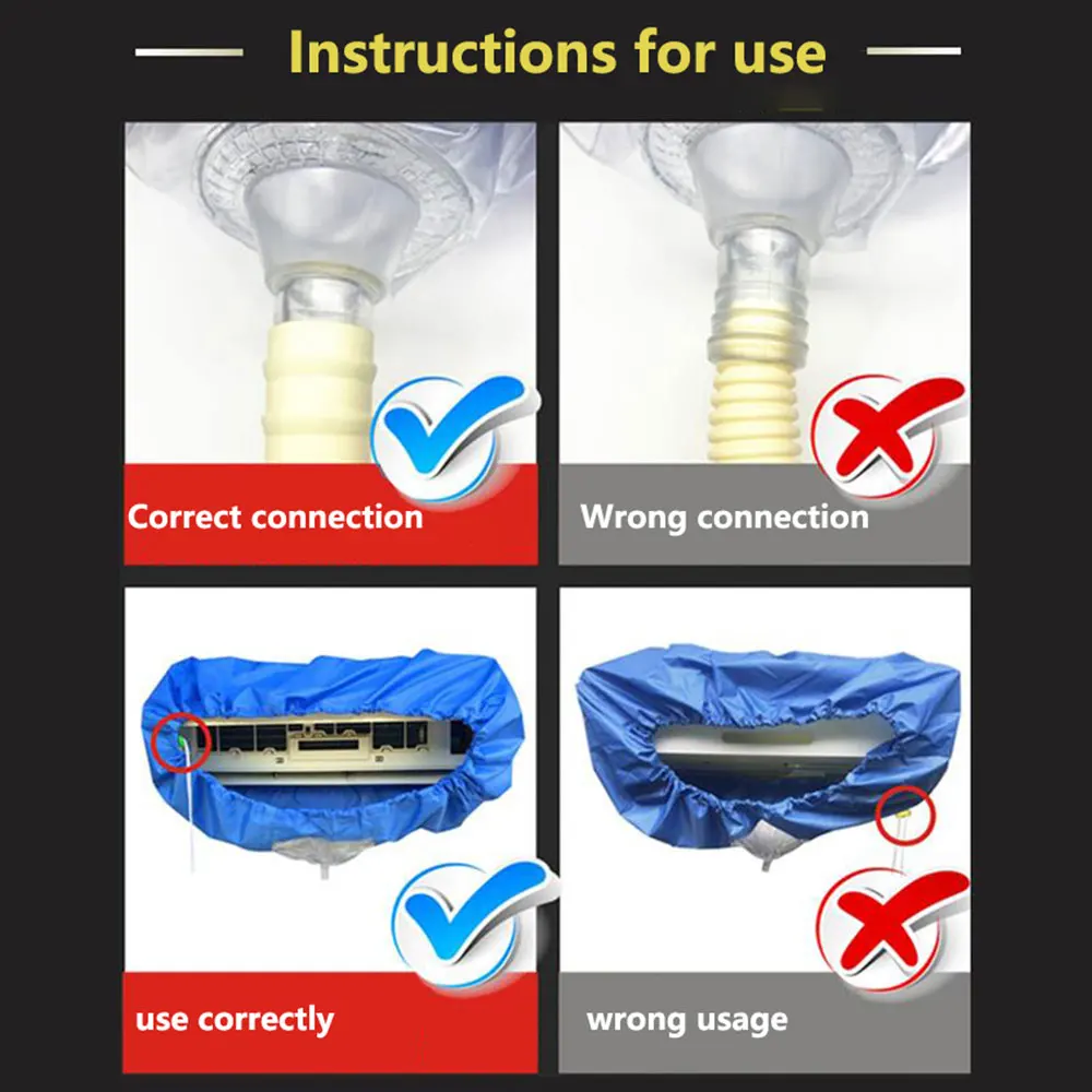 Водонепроницаемый чехол для кондиционера защитный органайзер пылезащитный