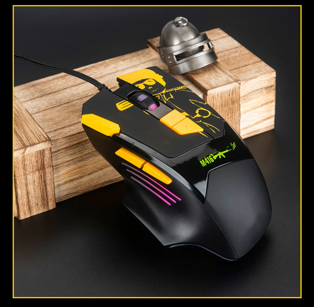 

Upgraded version RGB Light 6800DPI Macro Programmable 8 Buttons Optical USB Wired Mouse Gamer Mice computer Gaming For pc Lol