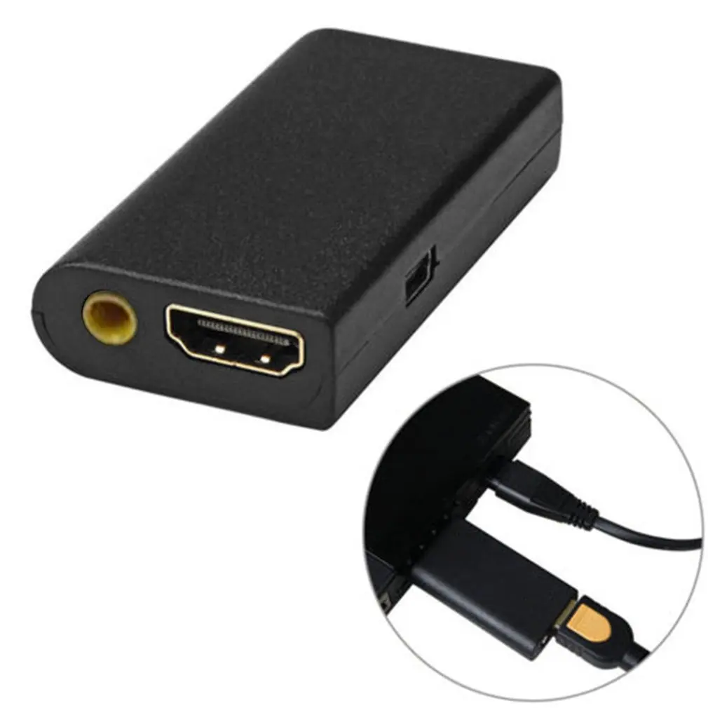 Портативный для PS2 HDMI-совместимый аудио видео конвертер адаптер AV кабель SONY