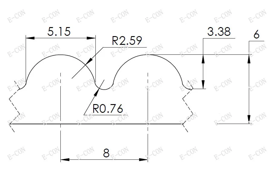 

560-8M HTD Timing Belt 70 Teeth Cogged Rubber Geared Closed Loop 15mm Wide
