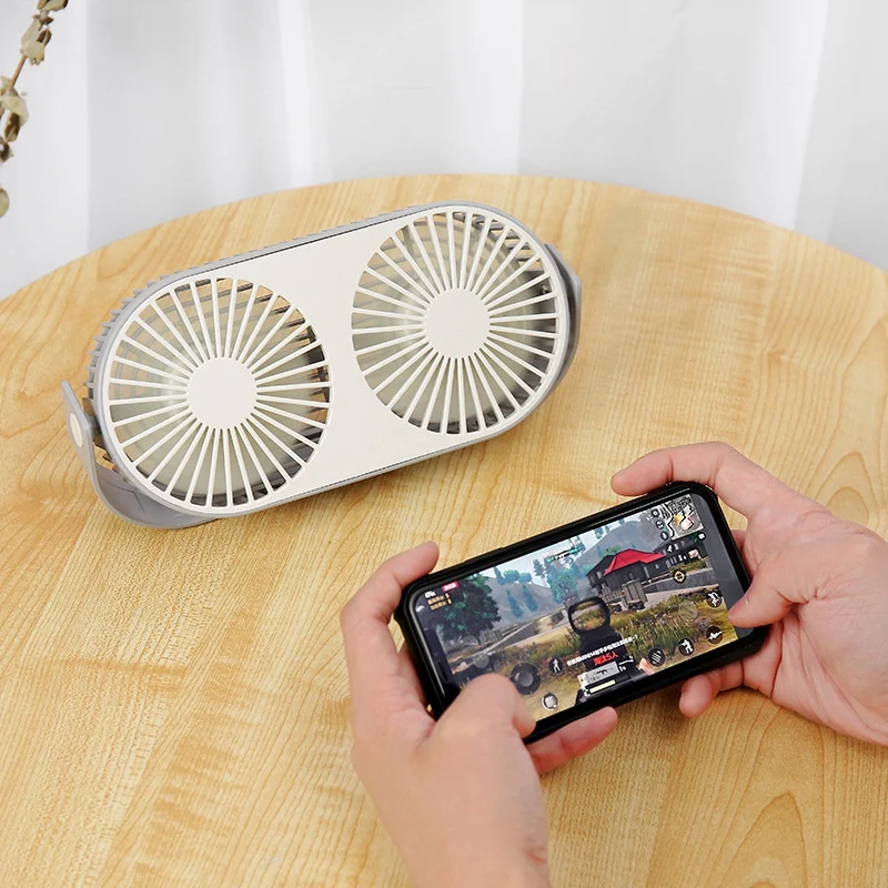 

360Degree Rotating USB Fan, with 3-Speed Adjustable Wind Speed Desktop 2-Blade Fan,Suitable for Indoor or Outdoor Travel