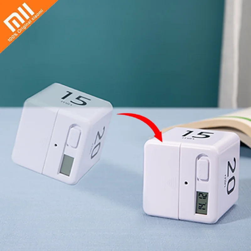 

Xiaomi Digital Kitchen Timer Alarm Clock LED Gravity Sensor Flip Timer for Cooking Stopwatch Electronic Cooking Countdown Cube