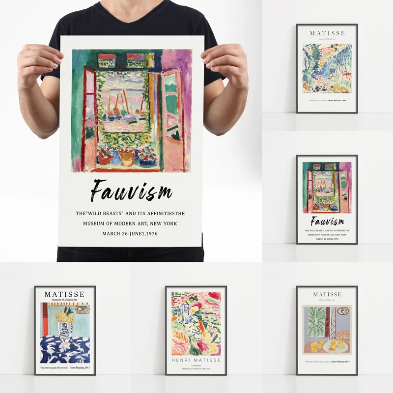 

Matisse Exhibition Poster, Fauvism, Open Window Collioure, HIGH QUALITY PRINT, Modern Posters and Prints, Home Decor