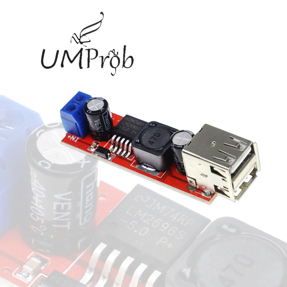 Двойной USB Выход 9 В/12 V/24 V/36 V переключатель автомобильного зарядного устройства 5V DC-DC Питание модуль 3A понижающий стабилизатор