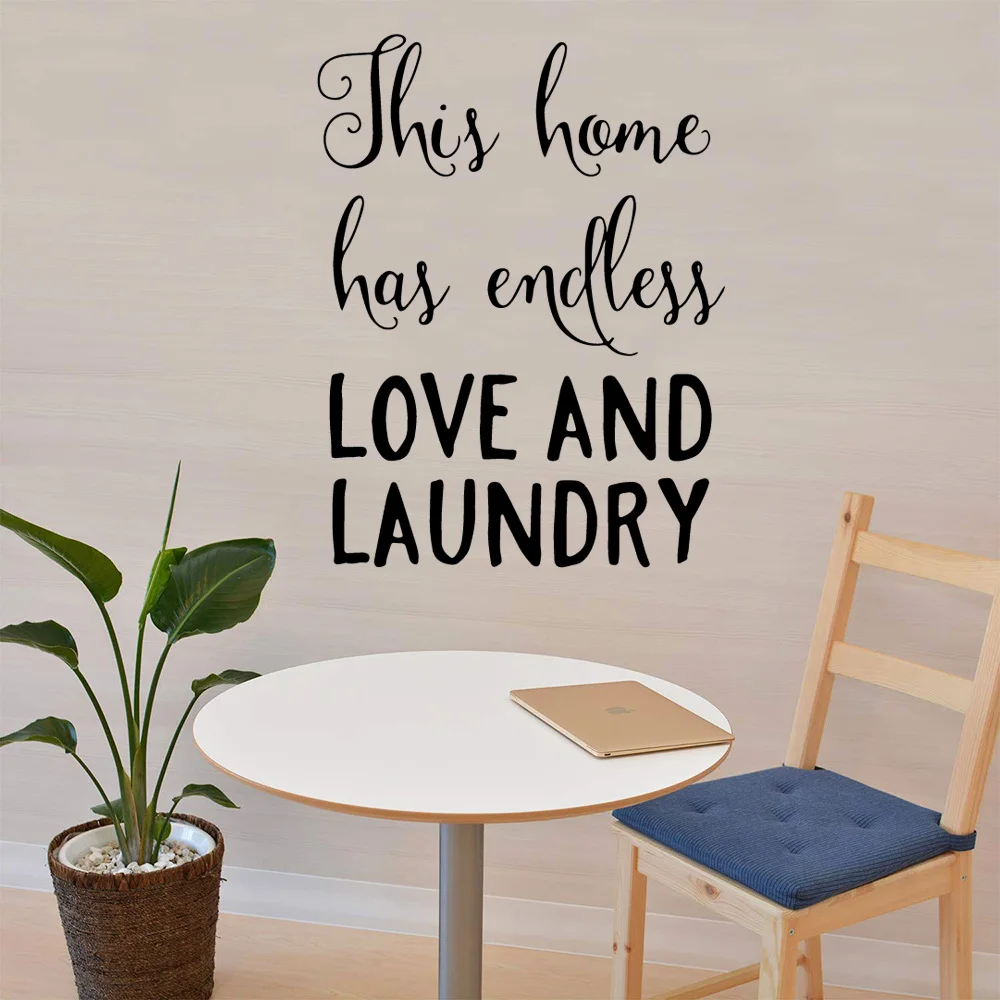 Новый Любовь и прачечная самоклеющиеся виниловые обои для гостиной компании