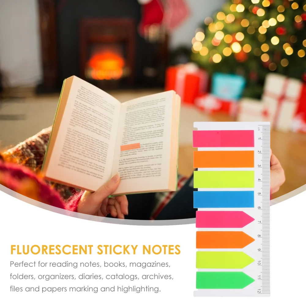 

5 Sets Fluorescent Color Labels Adhesive Page Markers Sticky Tabs