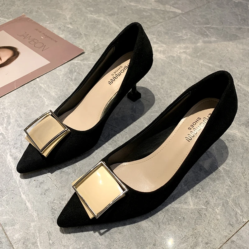 Туфли-лодочки женские на высоком каблуке повседневная обувь для ужина клуба