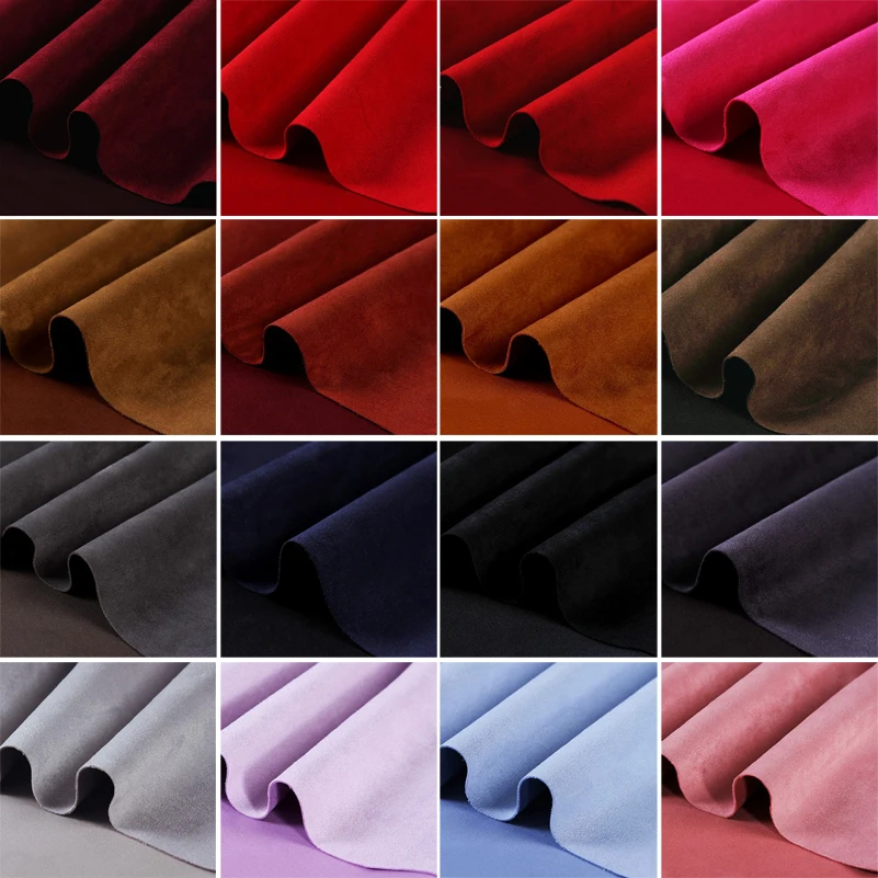 

Suede Knitted Air Layer Fabric Brushed Elasticity High Quality Soft Smooth Delicate for Sewing Clothes By Half Meter