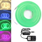 DC12V светодиодный неоновый светильник, неоновая полоса, украшение для спальни, украшения для стен, Диодная лента, водонепроницаемая гибкая неоновая вывеска, сердце, луна, животное