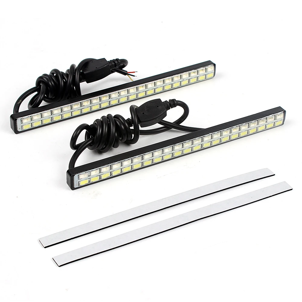 

2Pcs 42 LED Chips Car LED Daytime Running Lights White & Amber DRL Turn Signal Indicator Light Car Styling Light Source