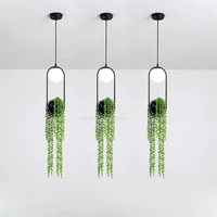 nordic modern led pendant lights plant hanging lamps flower dining lamp for indoor living room bar home decor lighting fixtures
