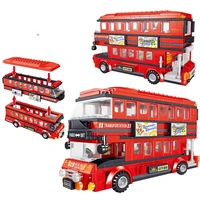 friends bus london double decker bus city school car transportation building blocks bricks friends for girl vehicle toys