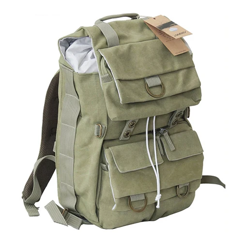 Green apricot Waterproof Camera Backpack National Lowepro Fits 15 inch Laptop Geographic Canvas SLR Bags Rain Cover for Canon Nikon Sony a6000 - Цвет: Green apricot