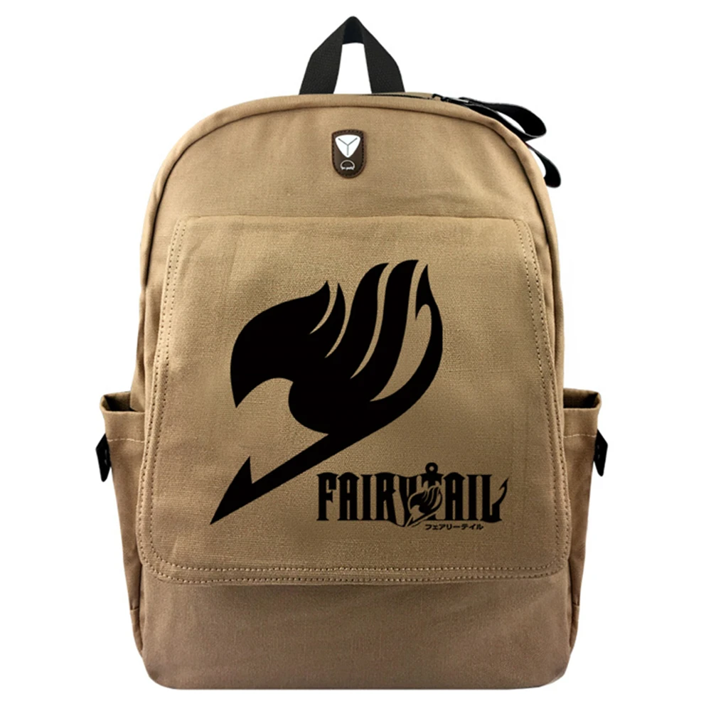 

Anime Fairy Tail Casual Rucksack Fashion Backpack Teenager Cell Phone Pocket Canvas Shoulders Travel Bag Student School Bag