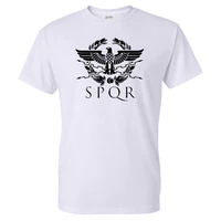 2021 new spqr pattern print t shirt roman gladiator imperial golden eagle men women streetwear sport casual t shirt cotton tops