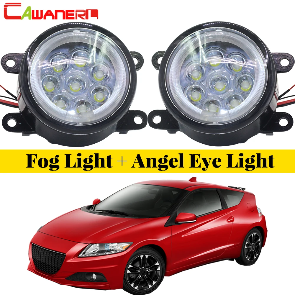 Cawanerl Автомобильный светодиодный противотуманный фонарь светильник Ангел глаз DRL