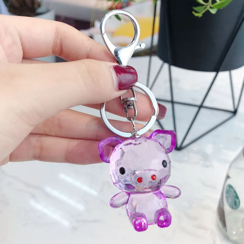 INS мультяшный акриловый брелок креативный свинья мужской и женский