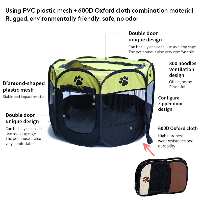 Складная кровать для собак восемь углов фототкань аксессуары кошек и ткань