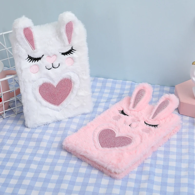 

1 Pcs Colorful Animal Plush Notebooks Portable Travel Diary Planner Stationery