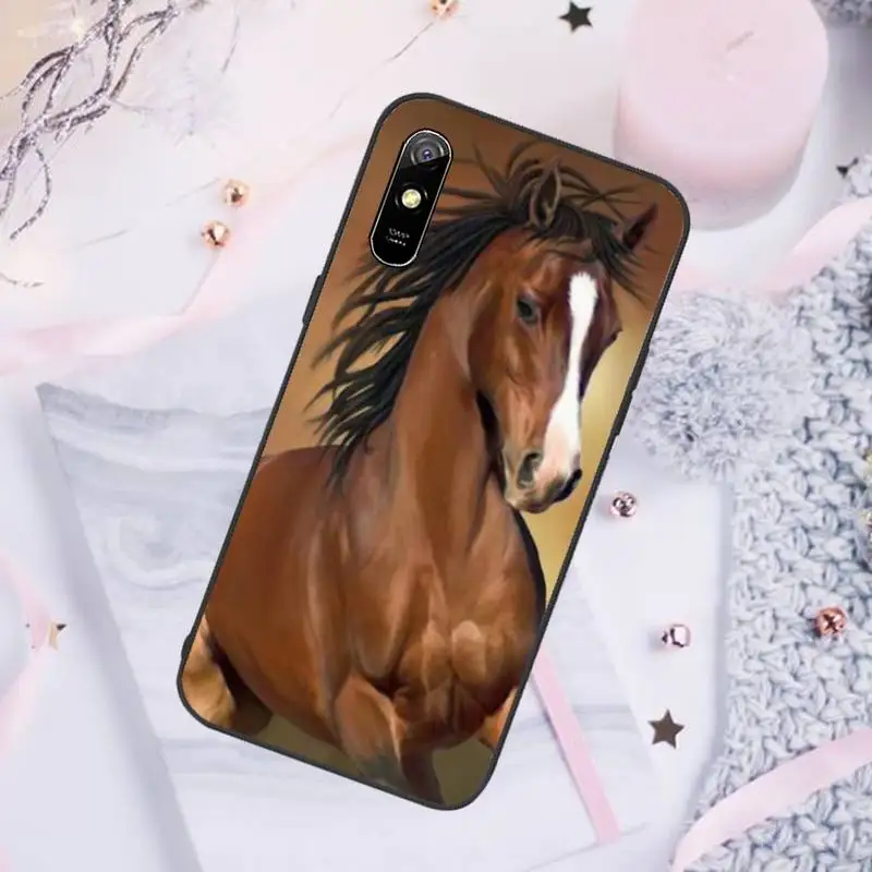 

horse animal grassland Phone Case For Xiaomi Redmi note 7 8 9 pro 8T 9A 9S Mi Note 10 Lite pro