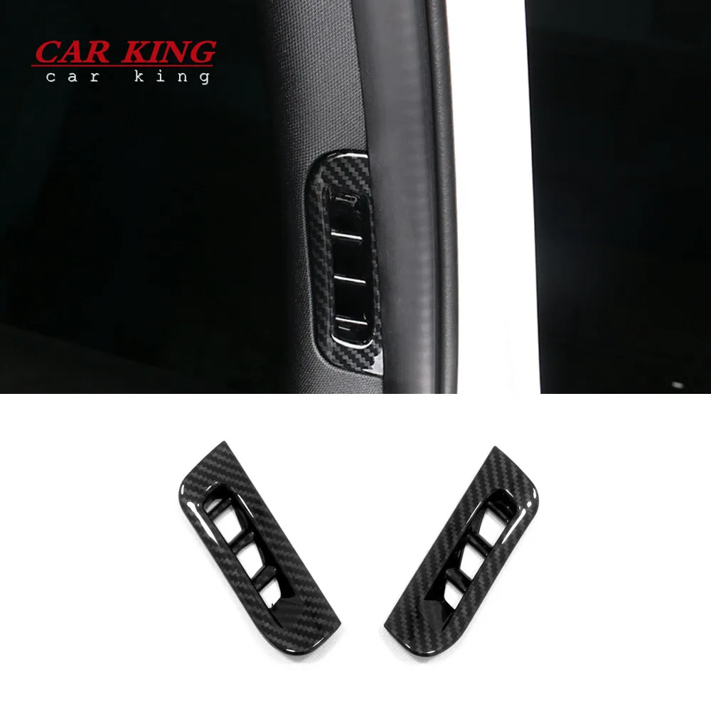 

For Jeep Grand Cherokee 2014 2015-2017 Carbon Fiber A Pillar Air Outlet Vent Trim Cover Vent Decoration Car Styling Accessories