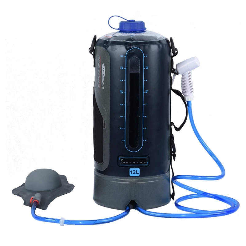 

AFISHTOUR Camping Shower 20L Traveling Hiking Cycling Sun Heating Beach Swimming Portable Picnic Solar Shower Bag