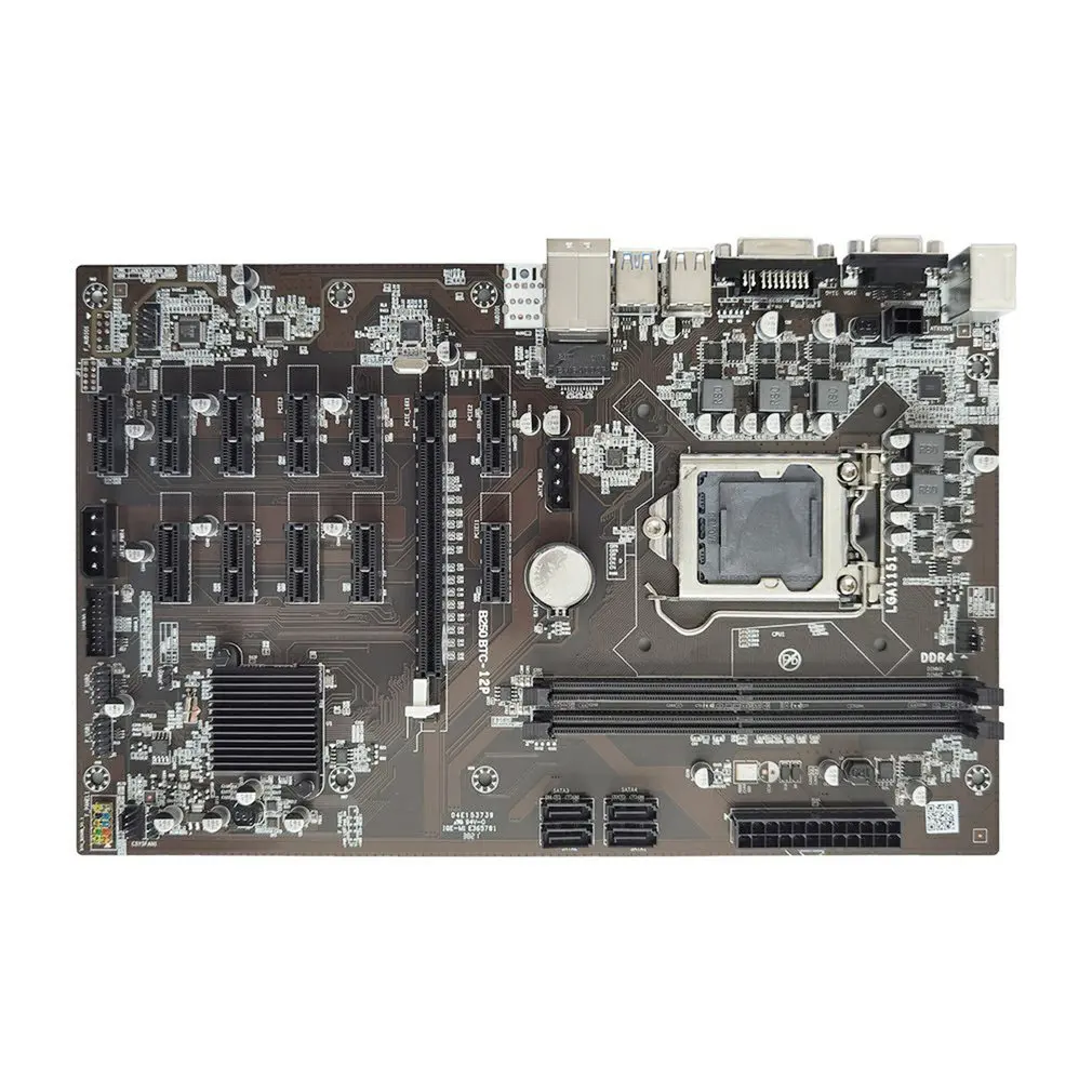 

for Asus B250 MINING 12 PCIE Mining Rig BTC ETH Mining Motherboard LGA1151 USB3.0 SATA3 for B250 B250M DDR4 Mainboard