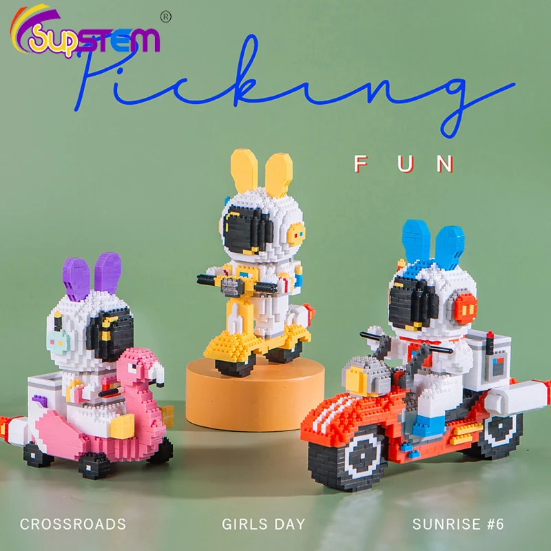 

Маленькие строительные блоки, ракета, скутер, Межзвездный мотоцикл, мультяшная модель, маленькие частицы, развивающие сборочные игрушки, по...