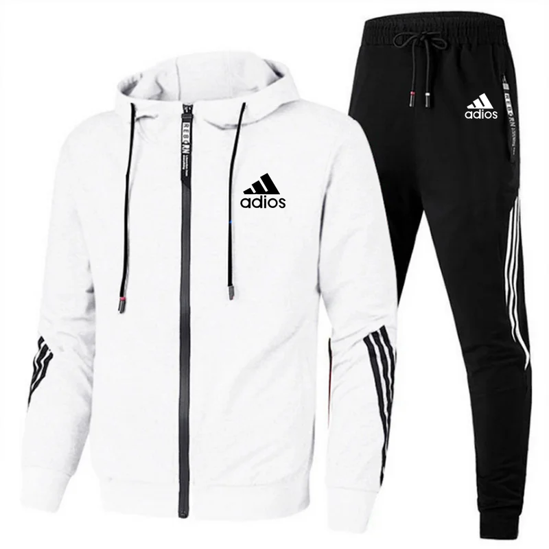 

2022 осень Nieuwe Мужская Повседневная Толстовка Joggingpak Rits + Broek 2 шт. одежда для спорта